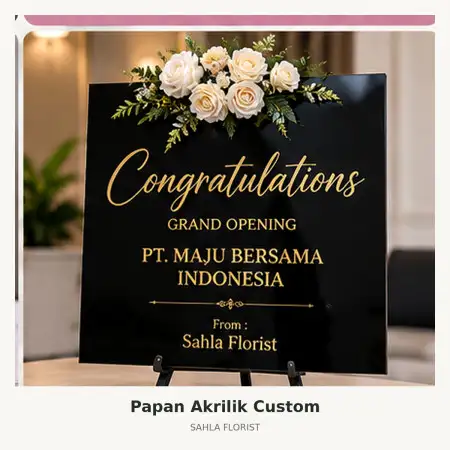 Papan Bunga Akrilik Citra Raya Tangerang